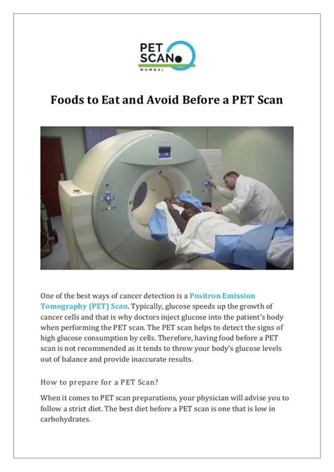 pet scan preparation diet instructions.